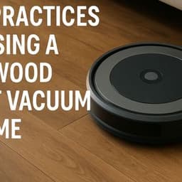 How a Hardwood Robot Vacuum Keeps Wood Floors Clean and Protected