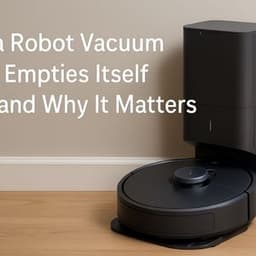 How a Robot Vacuum That Empties Itself Works and Why It Matters
