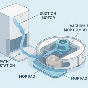 How a Vacuum and Mop Combo Robot Self Empty System Works
