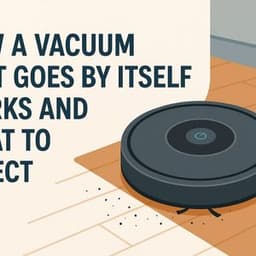 How a Vacuum That Goes by Itself Works and What to Expect