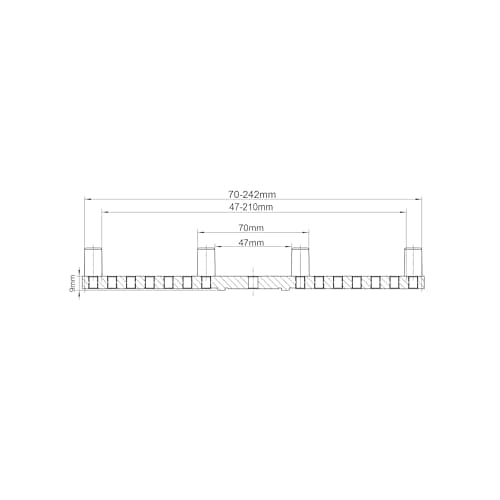 CK-3.75Z-FJ10 10" Flat Jaws for BMWOOD CK100 Series Woodturning Lathe chuck, Compatible with the Harbor Freight Bauer 23222A-B chuck.