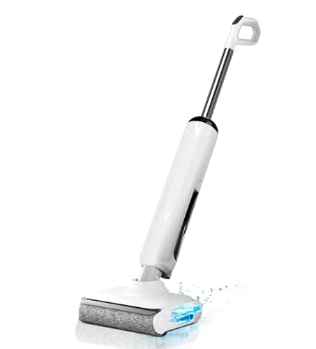 Smart Wet Dry Vacuum Cleaner,Cordless Vacuum Mop Combo with Edge Cleaning,All-in-One Floor Cleaner for Hard Floors,Self-Cleaning,35mins Runtime,LED Display,Voice Prompts