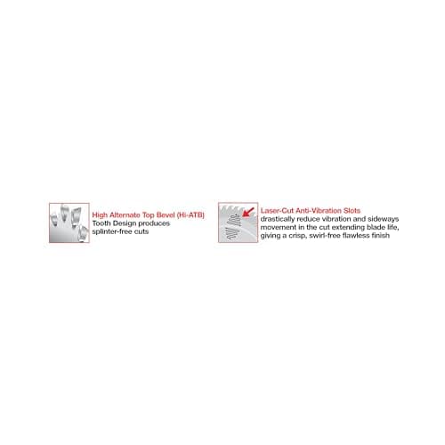 Freud Thin Kerf Ultimate Plywood & Melamine Saw Blade with Premium Tico Hi-Density Carbide Crosscutting Blend - 7-1/4" Diameter, 60 Teeth, Hi-ATB Grind - LU79R007