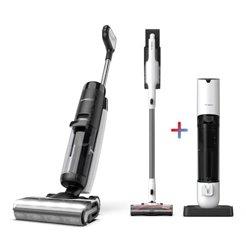 Tineco Floor ONE S7 PRO Cordless Wet Dry Vacuum Cleaner & Pure ONE Station 5 Cordless Smart Vacuum with 2.5L Auto Dust Base, Full-Path Self-Cleaning