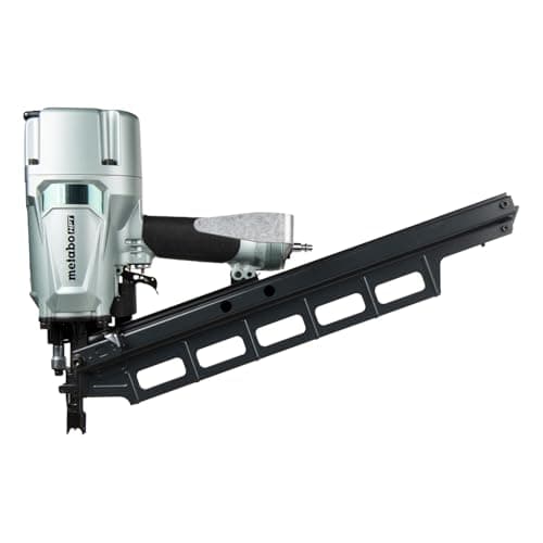 Metabo HPT Framing Nailer, Pro-Preferred Pneumatic Power Nailer & Framing Tool for Flooring, Roof Decking, Selectable Trigger & Rafter Hook, 21° 2" to 3-1/4" Plastic Collated Nails, NR83A5