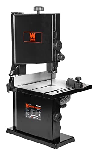 WEN PL1252 15-Amp 12.5-Inch Two-Blade Benchtop Thickness Planer, Black & 9-Inch Band Saw, 2.8-Amp Benchtop (BA3959)