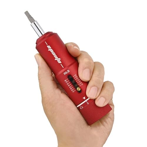 EPAuto Manual Wrench Screwdriver for Firearms | Bike Gears, 10-80 in/Lbs - 28 Pieces, Red