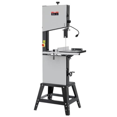 VEVOR Band Saw, 13.39-Inch, Benchtop Bandsaw with Stand, 440-846 RPM Continuously Viable Speed, 1100W 1-1/2HP, 110V, Optimized Work Light, and Miter Gauge, for Woodworking Aluminum Wood Metal Copper