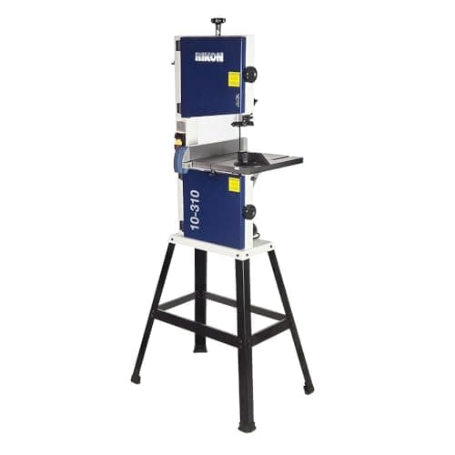 Rikon Power Tools 10-310 10" Bandsaw with Cast Iron Table, Steel Stand, Rip Fence, Quick-Release Tension & 4-5/8" Resaw Capacity