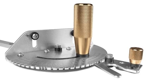 WEN Steel and Brass Premium Miter Gauge, 27 Angle Stops for Table Saws, Router Tables, Band Saws, and Woodworking Tools (WA1401)