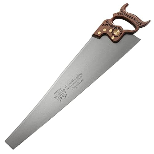 Disston 26” Walnut Handled Professional Cross Cut Saw for Wood