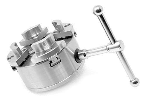 WEN LA4374 3.75-Inch 4-Jaw Self-Centering Lathe Chuck Set with 1-Inch x 8TPI Thread