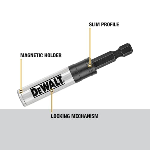 DEWALT Bit Holder, 3-in-1, Impact Ready (DWA3HLDFT)