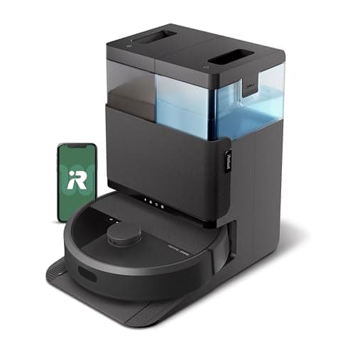 iRobot Roomba Plus 405 Combo Robot Vacuum with AutoWash Dock, 70x Suction, DualClean Mop, and ClearView LiDAR Mapping (Black)
