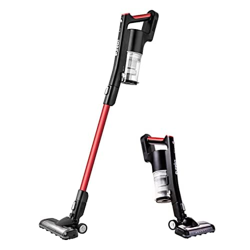 Eureka Cordless Vacuum Cleaner, Vacuum Cleaner for Home Rechargeable, Lightweight Stick Vacuum for Hardwood and Pet Hair,Rose Red, NEC101