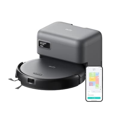 eufy Robot Vacuum C10 with Self Emptying Station, Up to 60 Days Hands Free Cleaning, Edge Expansion Brush, 4000Pa Powerful Suction, 2.85-Inch Ultra-Slim Body, Smart Mapping, Lidar Navigation