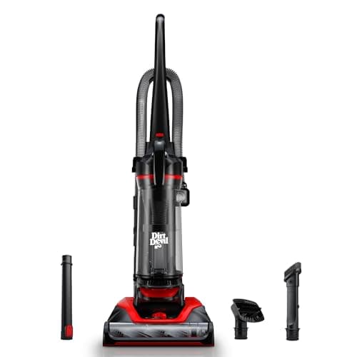 Dirt Devil Multi-Surface Extended Reach+ Upright Bagless Vacuum Cleaner for Carpet and Hard Floor, Powerful, Lightweight, Corded Vacuum Cleaners for Home Use
