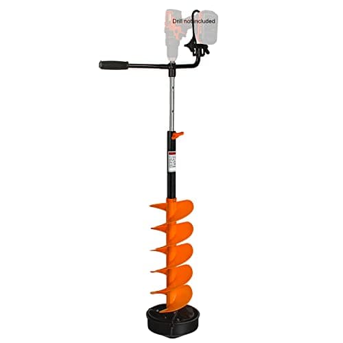 E-Drill Nylon Ice Auger Combo and Universal Adapter with 14” Extension (8-in)