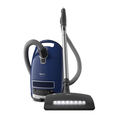Miele Complete C3 Marin Bagged Canister Vacuum Cleaner with Electrobrush Floorhead, Suitable for Carpets and Hard Floors, in Marine Blue