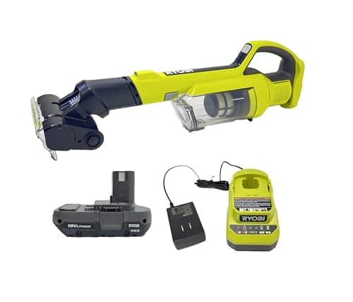 RYOBI 18 Volt PCL700B Cordless Hand Vacuum with Powered Brush Kit (Battery and Charger Included)