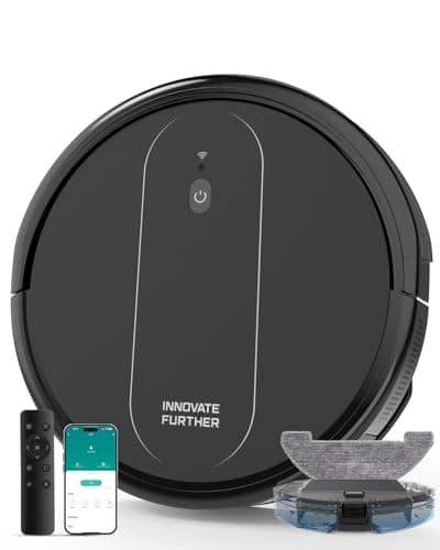 3-in-1 Robot Vacuum and Mop 4000Pa Strong Suction Robot Vacuum Cleaner & Smart Navigation & Alexa/APP Control & Central Brush & Auto Recharge, Vacuum Robot for Pet Hair, Hard Floors & Low-Pile Rugs
