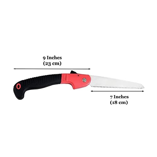Liphontcta Folding Farm Hand Saw, Manganese Steel Folding Trim Pruner with Safety Lock, Lightweight Gardening Tool, Ideal for Tree, Shrubs, Twigs Pruning