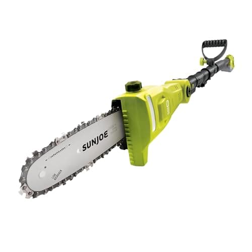 Sun Joe 24V Cordless Pole Chainsaw, Electric Telescoping Tree Trimmer, Green, 24V-PS8-LTE