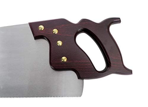 Lynx Garlick Taytools Thomas Flinn British 24” Crosscut Saw with Taper Ground Blade, Stained Beech Handle 10 TPI Filed for Cross Cutting