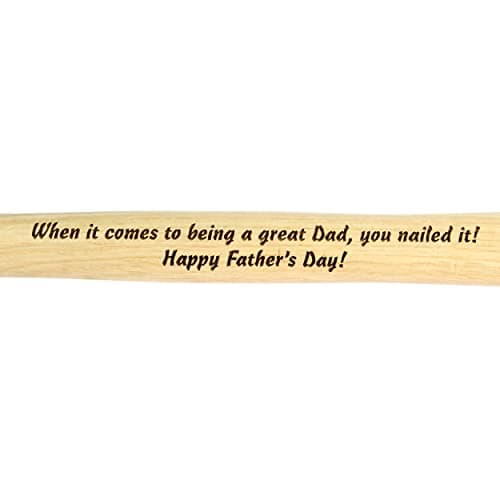 Palmetto Wood Shop Hammer - Laser Engraved Father's Day Gifts, Wood Hammer for Construction, Demolition, DIY Projects, Housework, Carpentry, Metalworking, Framing - Full-Size, 12.5-inch Claw Hammer