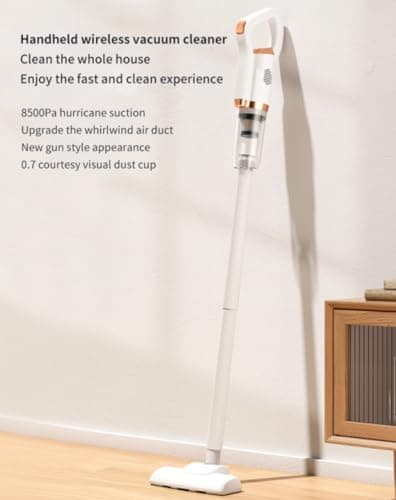 New Model Cordless Vacuum Cleaner, Powerful Stick Vacuum for Hardwood Floor, 35 Min Rechargeable Battery, 4 in 1 Lightweight Upright Vacuum for Pet Hair Carpet (1)