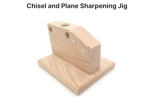 Taytools 5" Ultimate Drill Press Sharpener for Woodworking Tools (Chisels & Plane Blades) - Includes Wooden Sharpening Jig & System for Flattening the Back of Chisels & Plane Irons.