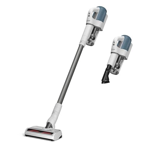 Miele Duoflex Vacuum Cleaner, Cordless and Bagless Multi-Use Flexible Stick Vacuum with Attachable MultiFloor Brush, in Brilliant White / Space Grey / Nordic Blue