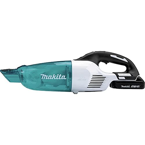 Makita XLC03R1WX4 18V LXT Lithium-Ion Compact Brushless Cordless Vacuum Kit, Trigger W/Lock (2.0Ah), White