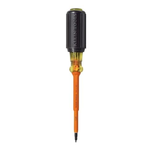 Klein Tools 661-4-INS Insulated Screwdriver, Made in USA, #1 Square Tip with 4-Inch Shank