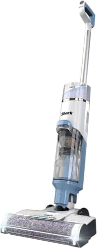 Shark WD201 HydroVac Cordless Pro XL 3-in-1 Vacuum, Mop & Self-Cleaning System with Brushroll for Multi-Surface, Hardwood, Tile, Marble & Area Rugs, Pure Water (Renewed), .38 Qt. Capacity, Blue