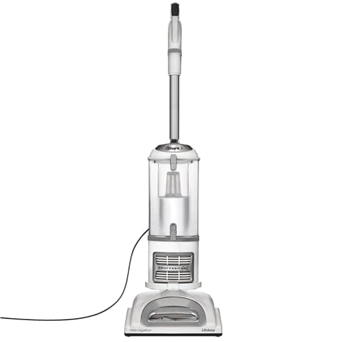 Shark | Upright Vacuum Cleaner | Navigator Lift-Away | Swivel Steering | HEPA Filter | Vacuum for Pet Hair | Crevice Tool & Dusting Brush Included | For Carpets & Hard Floors | White/Silver | NV356E