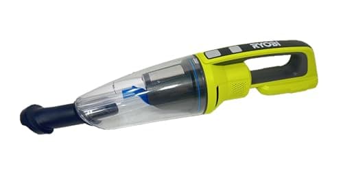 RYOBI 18V Cordless Hand Vacuum with Powered Brush PCL700B with 18V Cordless Wet/Dry Hand Vacuum PCL702B (Tools Only)