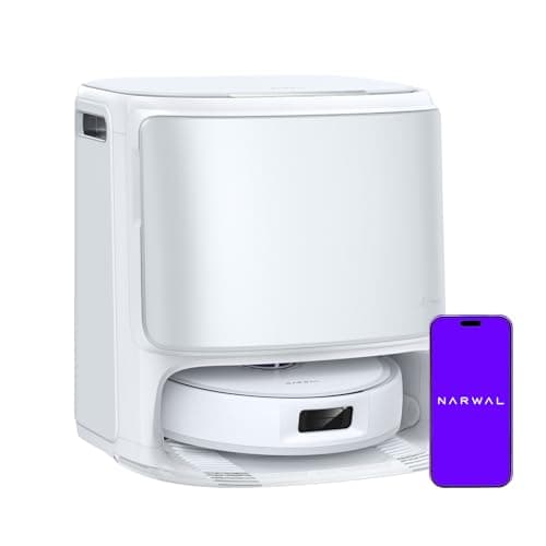 NARWAL Freo Z10 Robot Vacuum and Mop Combo, Tangle Free Robot Mop, 15,000Pa Suction, Adapts to Hard-to-Reach Areas, Self-Emptying, Mop Washing & Drying, Obstacle Avoidance, for Pet Hair & Hard Floor
