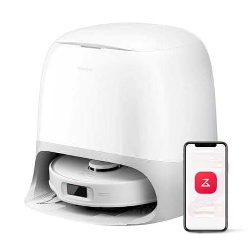 roborock Qrevo Curv S5X Robot Vacuum and Mop, 17000Pa Suction, Zero-Tangling Design, FlexiArm Side Brush & Mop, Smart Obstacle Avoidance, Self-Washing & Drying, Self-Emptying, Perfect for Carpet