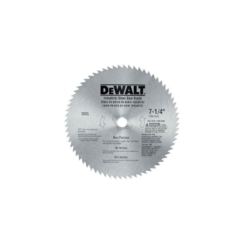 DEWALT Circular Saw Blade, 7 1/4 Inch, 68 Tooth, Metal Cutting (DW3329)