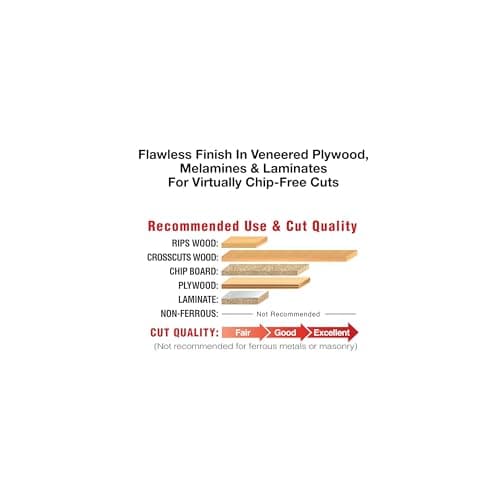 Freud Thin Kerf Ultimate Plywood & Melamine Saw Blade with Premium Tico Hi-Density Carbide Crosscutting Blend - 7-1/4" Diameter, 60 Teeth, Hi-ATB Grind - LU79R007