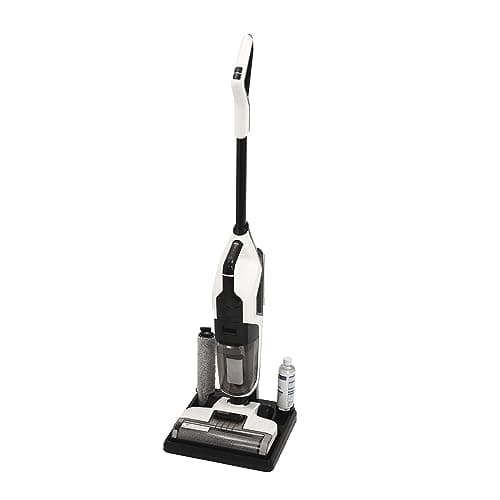 Wet Dry Vacuum Cleaner, Cordless Wet Dry Vacuum Floor Cleaner and Mop, Smart Wireless Self-Cleaning Vacuum Cleaner for Hard Floors, Double Water Tanks, Effortless Cleaning in One Operation