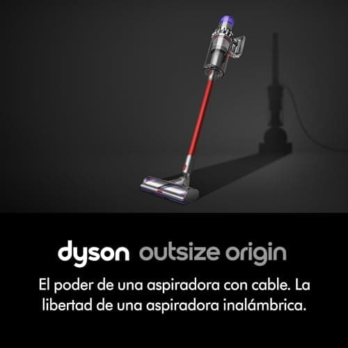 Dyson Outsize Origin Cordless Vacuum, Nickel/Red