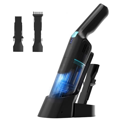 Cordless Handheld Vacuum, 15KPA Powerful Car Vacuum, Rechargeable, Charging Dock, Ergonomic Handle, 2-in-1 Crevice Tool, 1.8lb Portable Handheld Vacuums with 2-Speed for Car, Home