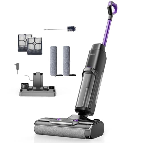 W15 Wet Dry Vacuum Cleaner, 3-in-1 Cordless Vacuum Mop with Self-Washing, 35min Runtime, Self Propelled, 0.2in Edge Cleaning, 910ML Large Clean Water Tank, Powerful Suction For Hard Floor Pet Hair