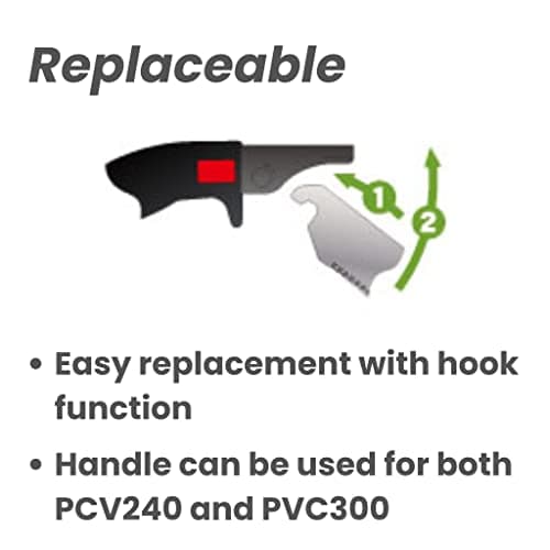 PVC Pipe Saw, Japanese Pull Saw for PVC & PE Pipes, Plastic & Acrylic Plates, Blade Replaceable (PVC240)