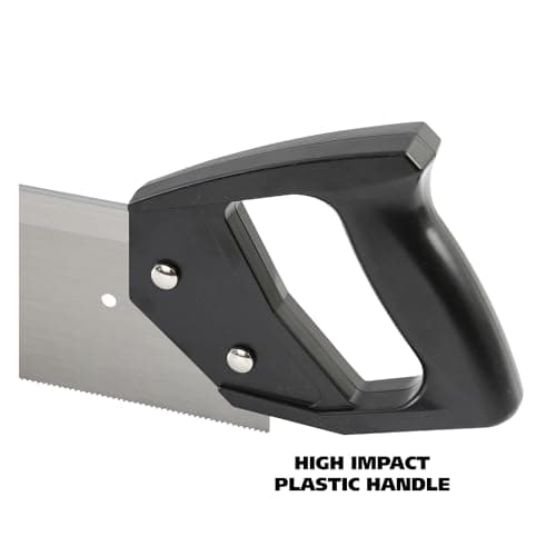 GreatNeck BSB14 Mitre Box and Saw Set, 12 Inch Mitre Box with 14 Inch Back Saw, Precision Cuts for Trim and Molding, Woodworking and Beveled Corner Cuts