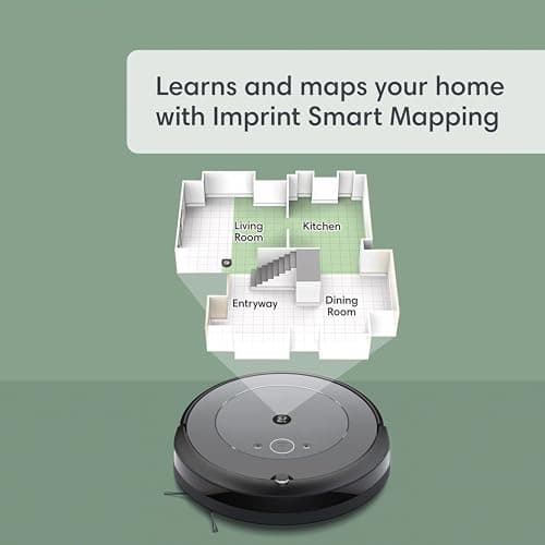 iRobot Roomba Combo i3+ (3574) Robot Vacuum & Mop – Self-Empty for Up to 60 Days, Clean by Room with Smart Mapping, Dual Multi-Surface Brushes for a Thorough Clean, Ideal for Homes with Pets