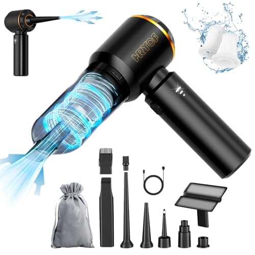 Handheld Vacuum,Car Vacuum Cleaner,4-in-1 20000PA High Power Portable Rechargeable Vacuum Cleaner with Brushless Motor, Small Handheld Vacuum & Air Blower & Pump-Black