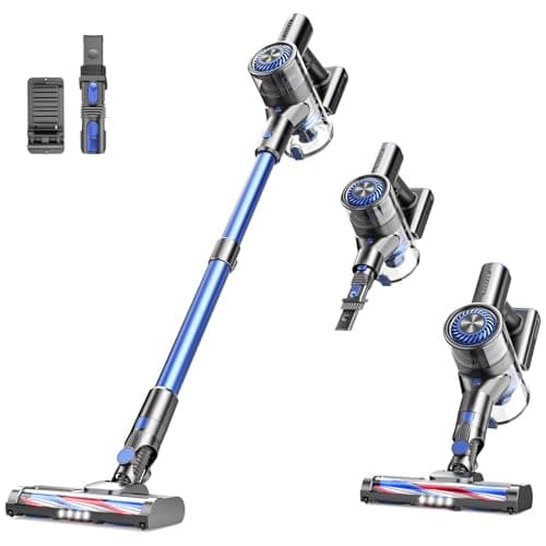 Vacuum Cleaner for Home, Cordless Vacuum Cleaner with 80000 RPM High-Speed Brushless Motor, Max 40 Mins Runtime, 5 Stages High Efficiency Filtration Vacuum for Hard Floors